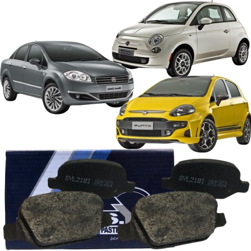 Pastilha De Freio Traseiro Syl Para Fiat 500 Linea E Punto