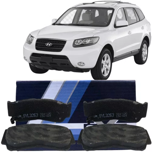 Pastilha De Freio Traseiro Syl Para Santa Fé 2.7 2006 A 2010