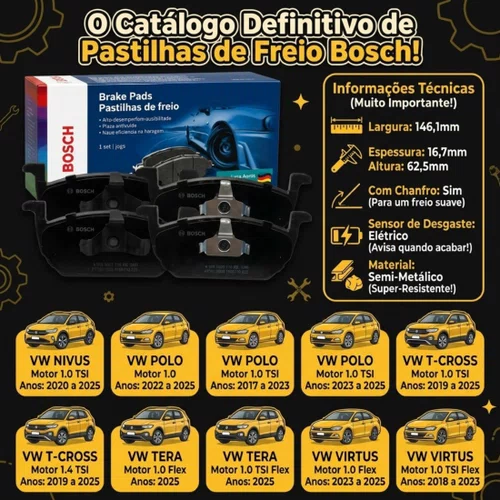 PASTILHA FREIO DIANTEIRO