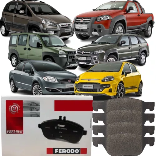 Pastilha Freio Dianteiro Cerâmica Para Fiat Palio Doblo Idea