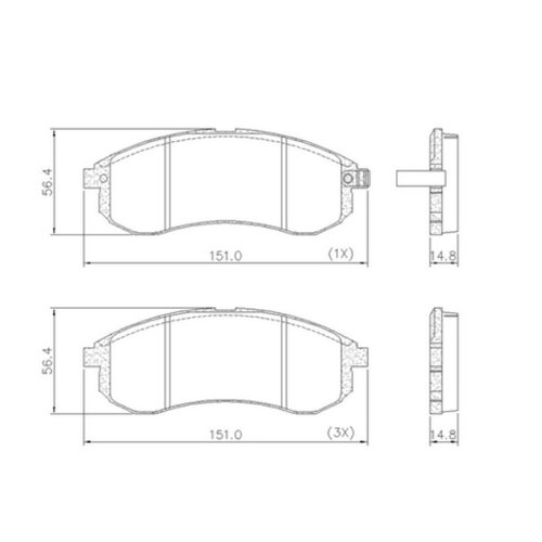Pastilha Freio Dianteiro Syl Mitsubishi L200 2.5 1994 A 2011