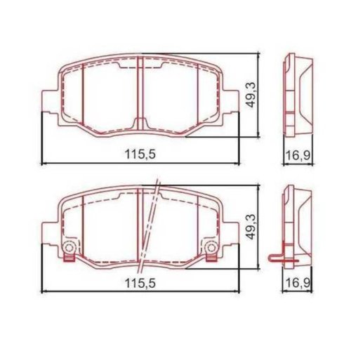 Pastilha Freio Traseira Cerâmica Jeep Compass Renegade Toro