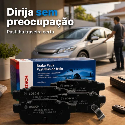Pastilha Freio Traseira Honda City Fit 2009 2010 2011 2012