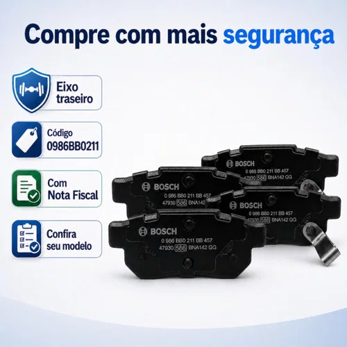 Pastilha Freio Traseira Honda City Fit 2009 2010 2011 2012