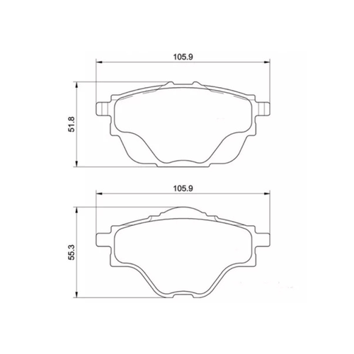 Pastilha Freio Traseiro Ceramica C4 Picasso 3008 308 5008