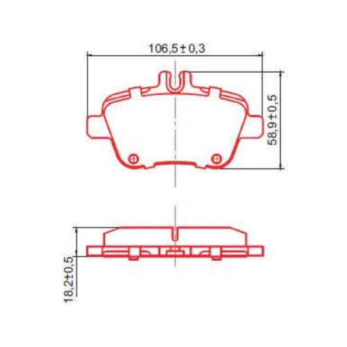 Pastilha Freio Traseiro Cerâmica Mercedes B180 B200 Gla 200