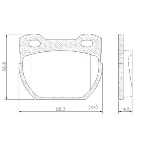 Pastilha Freio Traseiro Syl Land Rover Defender 1990 A 2015