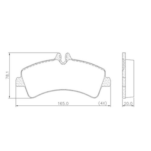 Pastilha Freio Traseiro Syl Mercedes Benz Sprinter 515 2.2