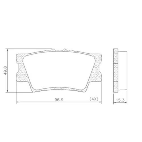 Pastilha Freio Traseiro Syl Toyota Camry Corolla Cross Rav4