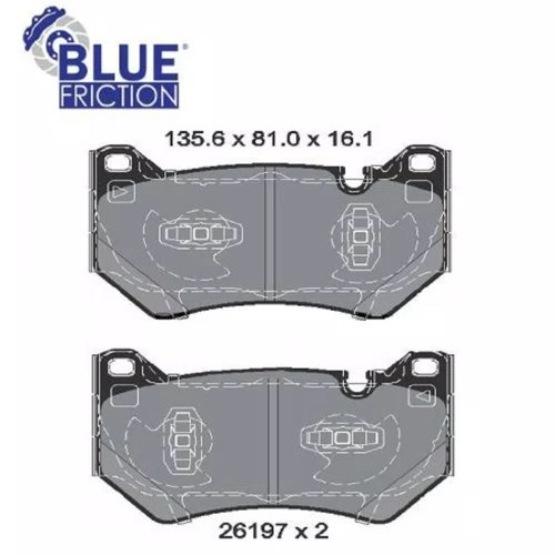 Pastilhas Freio Cerâmica Blue Friction Para Audi Q5 16 A 24