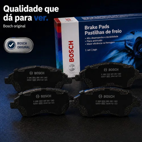 Pastilhas Freio Dianteiro March Versa 2011 A 2019 Bosch Jogo