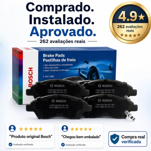 Pastilhas Freio Dianteiro March Versa 2011 A 2019 Bosch Jogo