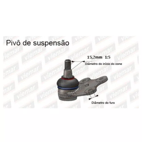 Pivô De Suspensão Esquerdo A3 Q3 E Fusca Golf Jetta Polo