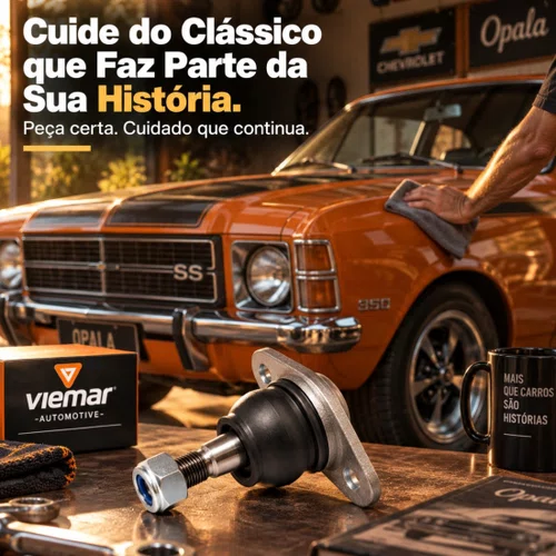 Pivo De Suspensão Superior Viemar Opala Caravan 1975 A 1992