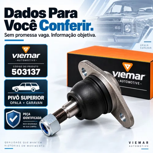 Pivo De Suspensão Superior Viemar Opala Caravan 1975 A 1992