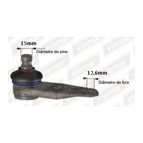 Pivô De Suspensão Viemar Gm Para Celta Corsa Prisma Classic