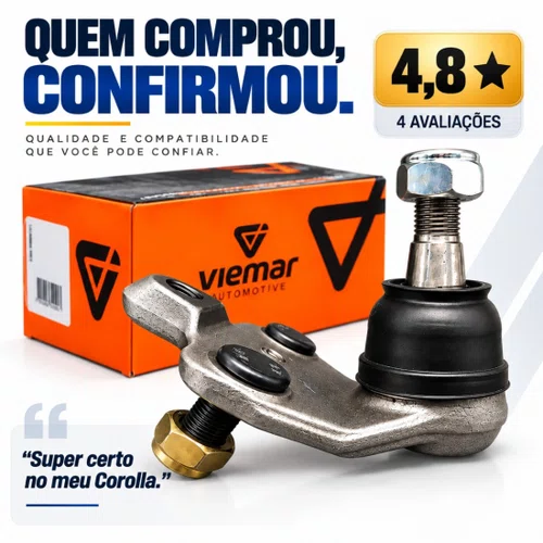 Pivô De Suspensão Viemar Toyota Corolla 1.8 2.0 2008 A 2019