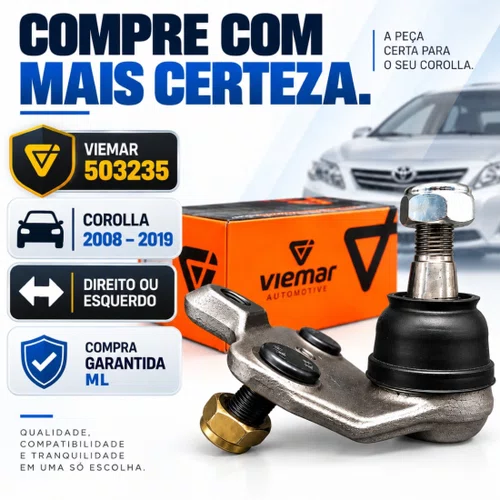 Pivô De Suspensão Viemar Toyota Corolla 1.8 2.0 2008 A 2019