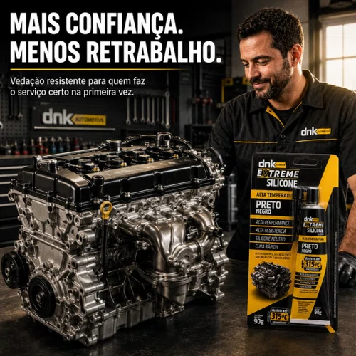 Silicone Preto Alta Temperatura Dnk 315ºc Vedação 90g