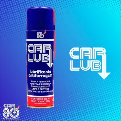Spray Anti Ferrugem Multiuso Car Lub 300ml Similar Wd40