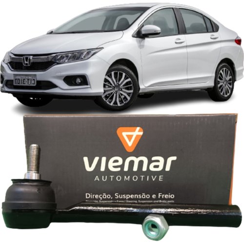 Terminal de direção direito Viemar Honda City e Fit 1.5 2015 a 2021