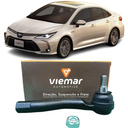 Terminal De Direção Esquerdo Viemar Toyota Corolla E Prius.