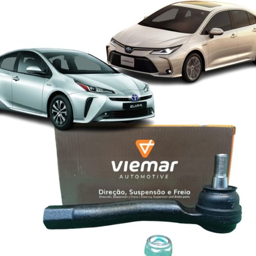 Terminal De Direção Esquerdo Viemar Toyota Corolla E Prius.