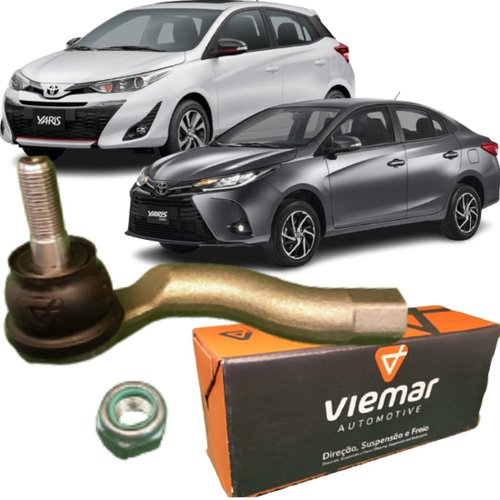 Terminal De Direção Esquerdo Viemar Toyota Yaris 1.3 E 1.5