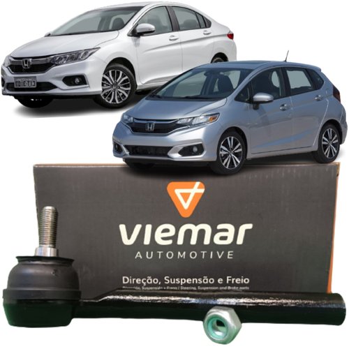 Terminal de direção direito Viemar Honda City e Fit 1.5 2015 a 2021