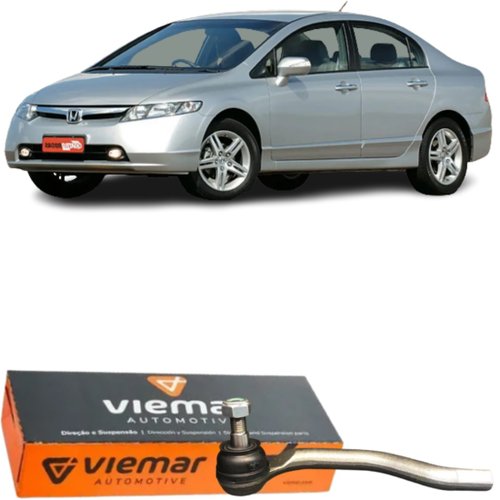 Terminal direção esquerdo Viemar Honda New Civic e Civic Si
