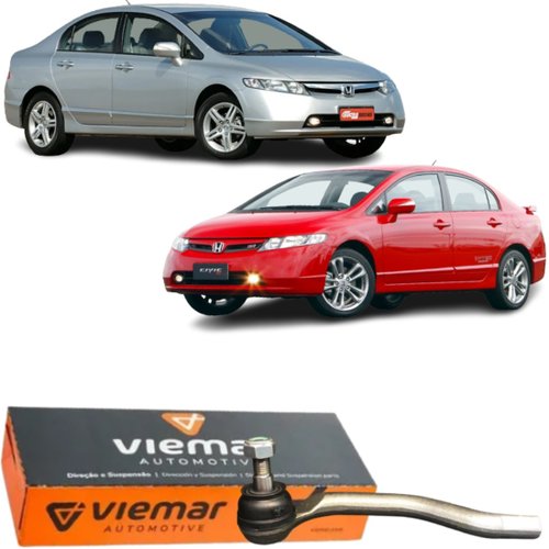 Terminal direção esquerdo Viemar Honda New Civic e Civic Si