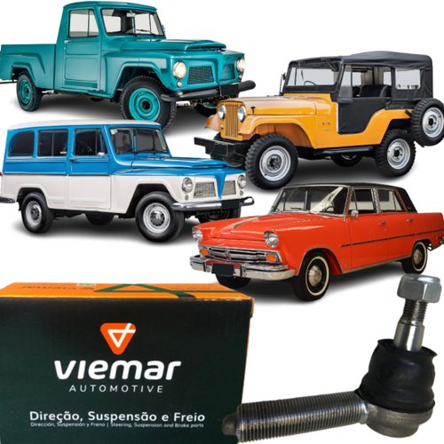 Terminal Direção Esquerdo Jeep Willys F75 Rural Cbt Javali