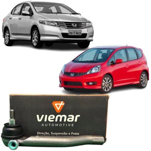 Terminal direção esquerdo Viemar Honda Fit City 1.4 1.5 2009 a 2014