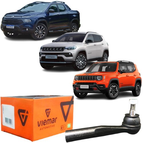 Terminal Direção Esquerdo Viemar Jeep Renegade Compass Toro