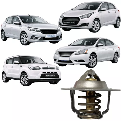 Válvula Termostática Wahler Para Creta Veloster Soul E Tiida