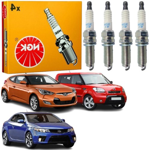 Vela Ignição Ngk Kia Soul Cerato Hyundai Veloster 1.6 16v