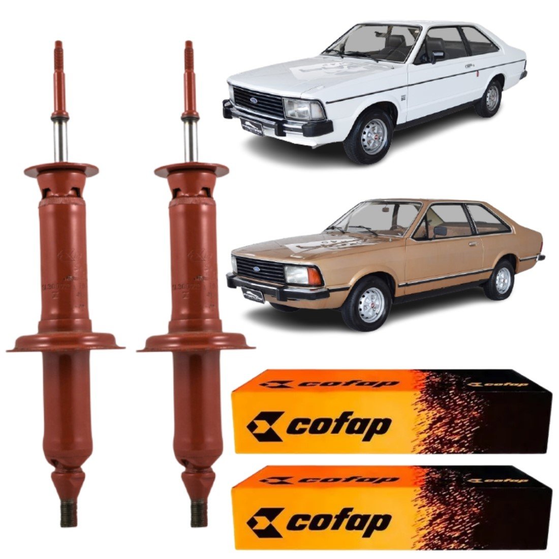 Par Amortecedor Dianteiro Cofap Belina Corcel 1978 A 1981