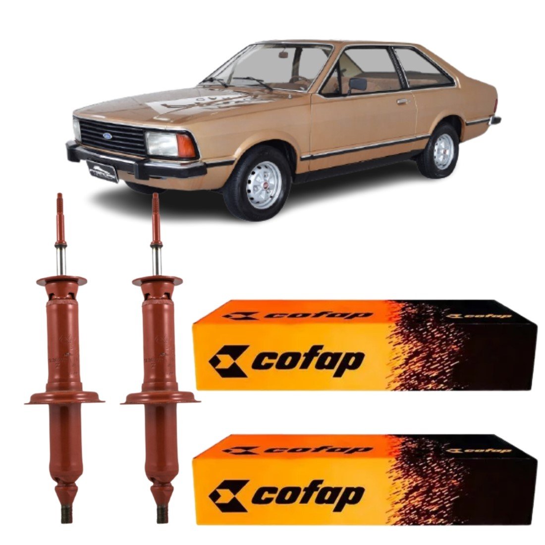 Par Amortecedor Dianteiro Cofap Belina Corcel 1978 A 1981