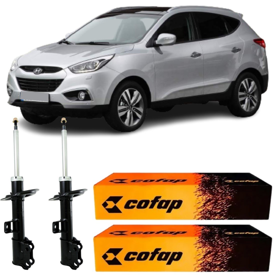 Par Amortecedor Dianteiro Cofap Ix35 Sportage 2.0 4x2