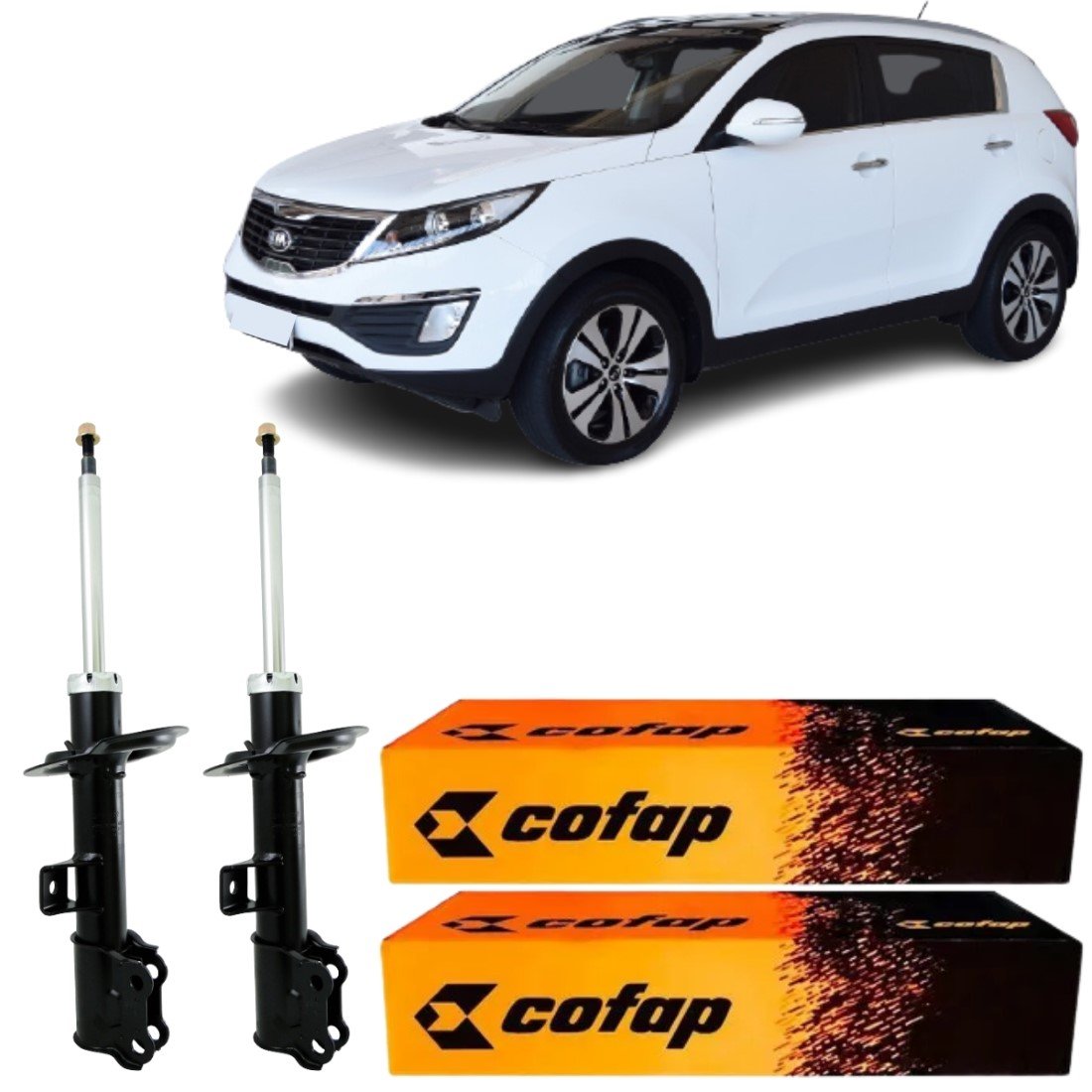 Par Amortecedor Dianteiro Cofap Ix35 Sportage 2.0 4x2
