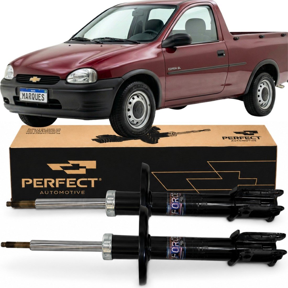 Par Amortecedor Dianteiro Corsa Classic Celta Prisma Perfect