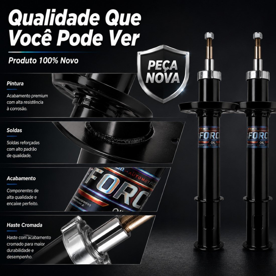Par Amortecedor Dianteiro Corsa Classic Celta Prisma Perfect