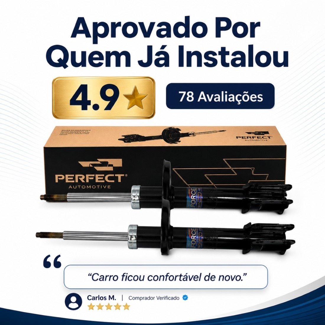 Par Amortecedor Dianteiro Corsa Classic Celta Prisma Perfect
