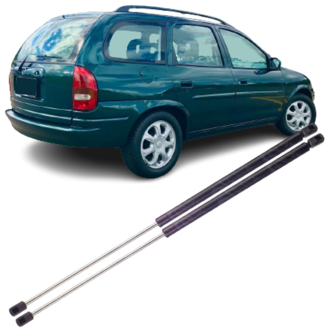 Par Amortecedor Mola Gás Tampa Traseira Corsa Wagon 1997 A 2002