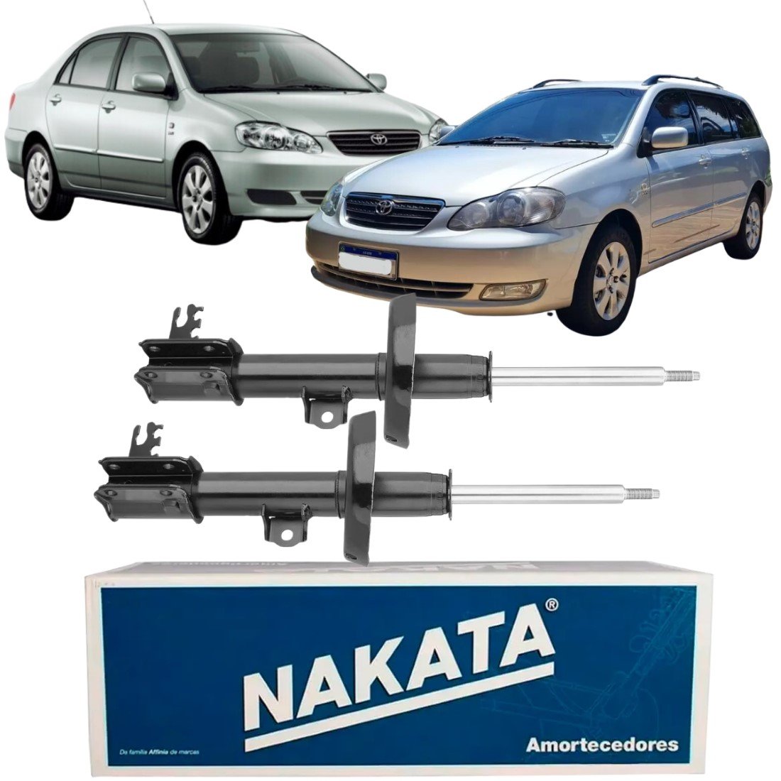 Par Amortecedor Nakata Dianteiro Toyota Corolla Fielder