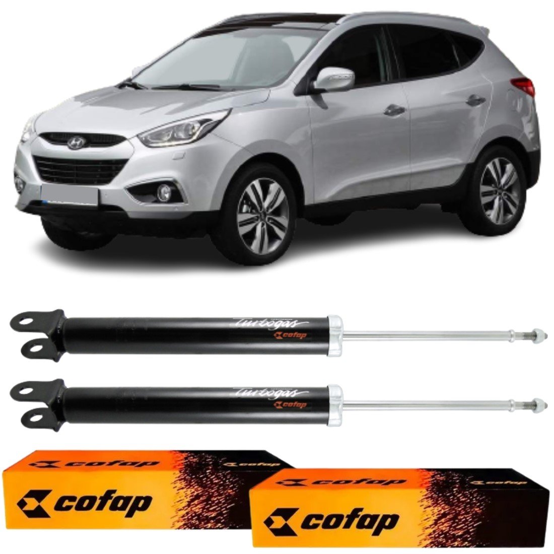 PAR AMORTECEDOR TRASEIRO COFAP IX35 E SPORTAGE