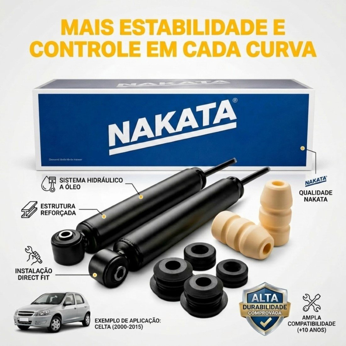 Par Amortecedor Traseiro Nakata Celta Prisma Corsa Classic