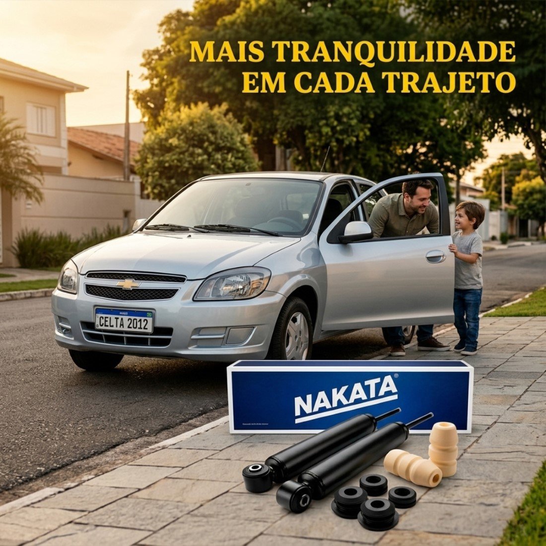 Par Amortecedor Traseiro Nakata Celta Prisma Corsa Classic