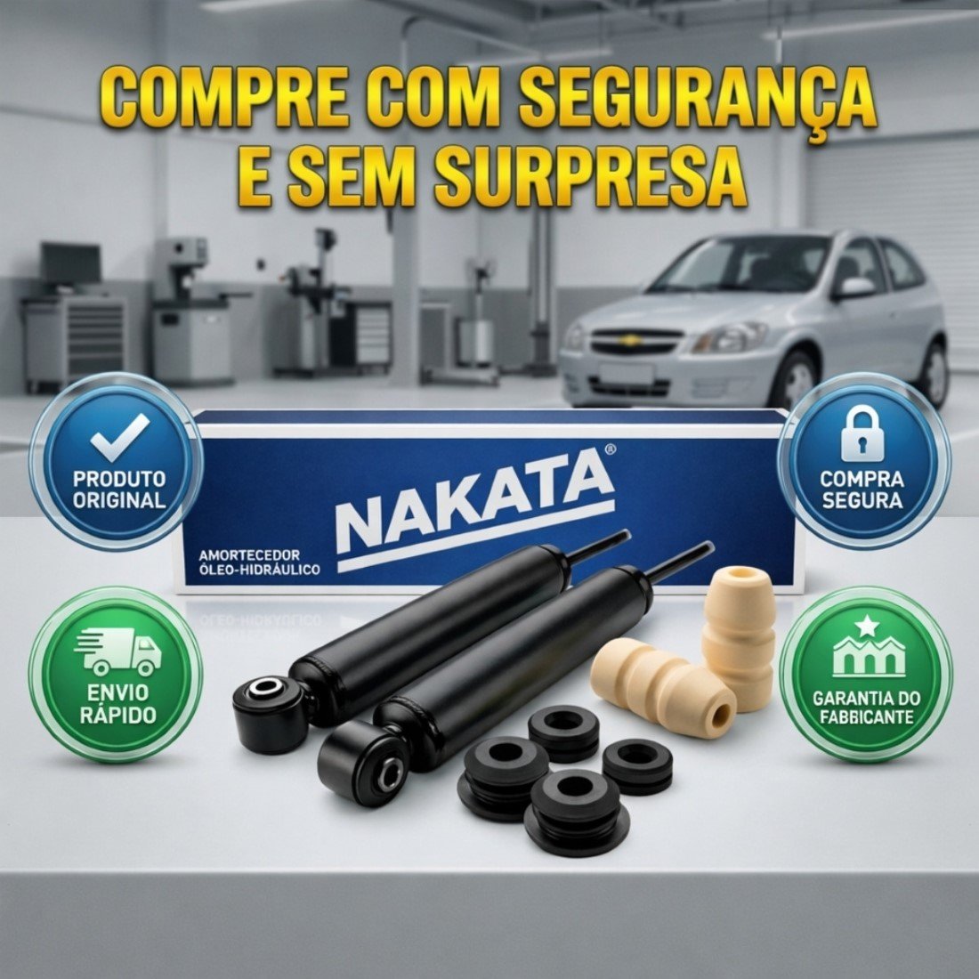 Par Amortecedor Traseiro Nakata Celta Prisma Corsa Classic