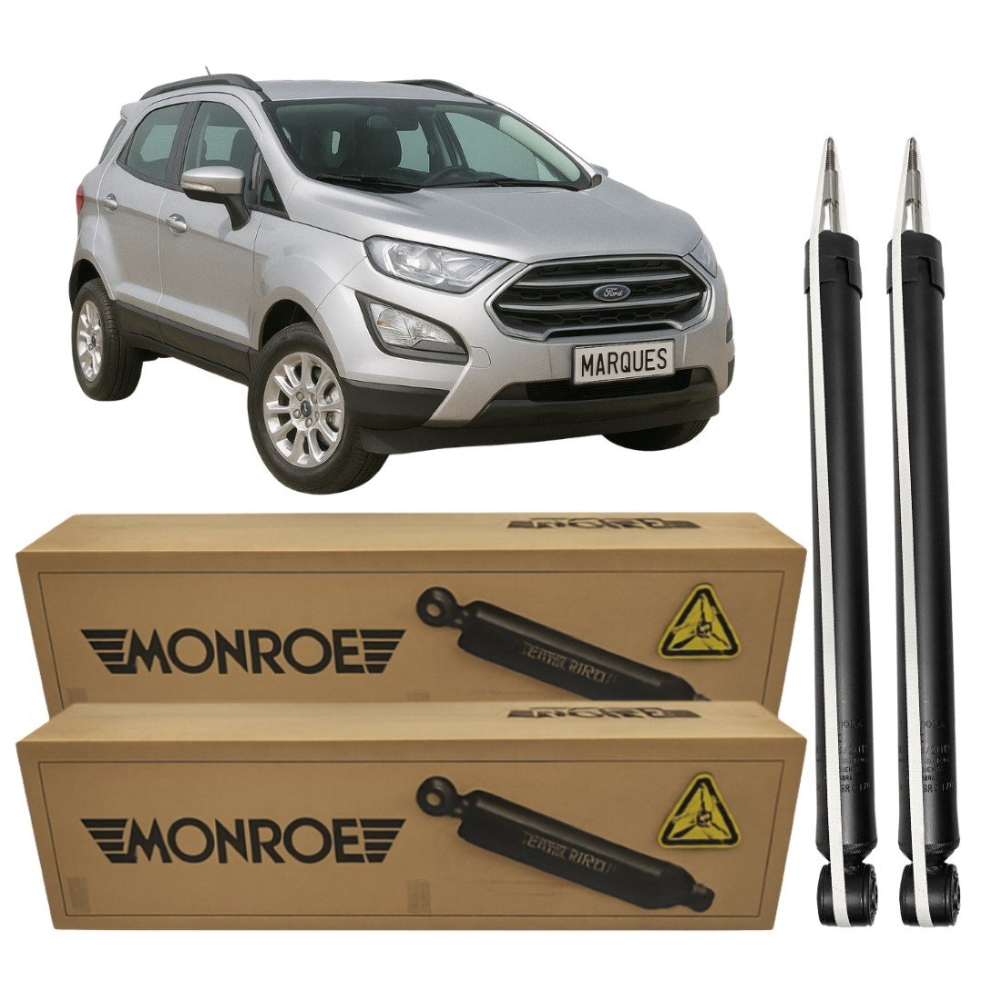 Par Amortecedor Traseiro Original Monroe Para Ecosport 4x4